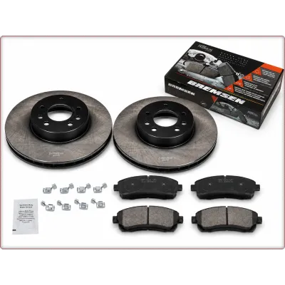 2X DISCHI FRENO + PASTIGLIE FRENO ANTERIORI PER LINCOLN TOWN CAR 1998 - 2002