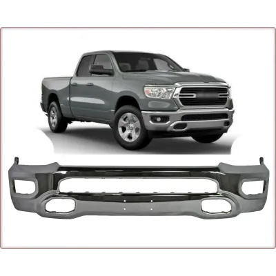 PARAURTI ANTERIORE IN ACCIAIO PER DODGE RAM 1500 DT 2019 - 2025 CROMATO