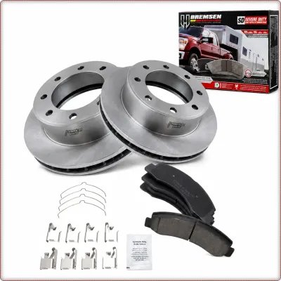2X DISCHI FRENO + PASTIGLIE FRENO ANTERIORI PER FORD EXCURSION F-250 SUPER DUTY ...