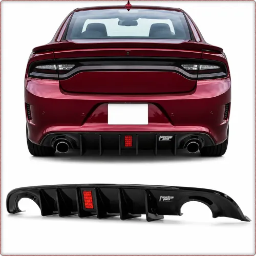 DIFFUSEUR / DIFFUSEUR ARRIERE AVEC LED POUR DODGE CHARGER 2015 - 2023