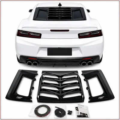 ŻALUZJA TYLNEJ SZYBY DO CHEVROLET CAMARO 2016 - 2023 CZARNY POŁYSK