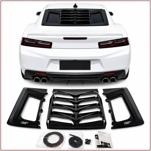 ŻALUZJA TYLNEJ SZYBY DO CHEVROLET CAMARO 2016 - 2023 CZARNY POŁYSK