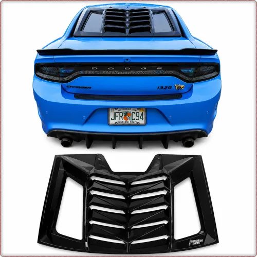 GRIGLIA COPRILUNOTTO PER DODGE CHARGER 2011 - 2023 NERO LUCIDO