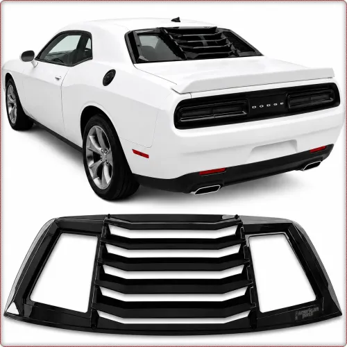 ŻALUZJA TYLNEJ SZYBY DO DODGE CHALLENGER 2008 - 2023 CZARNY POŁYSK