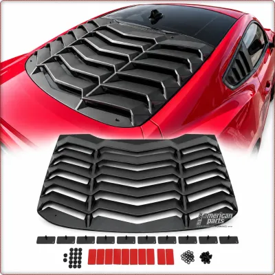 GRIGLIA COPRILUNOTTO PER FORD MUSTANG 2015 - 2023 NERO OPACO / TÜV