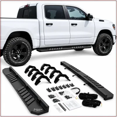 2X PEDANE LATERALI CON LED PER RAM 1500 2019 - 2024 DT CREW CAB