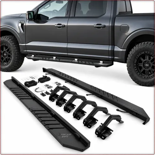 2X STOPNIE BOCZNE Z LED DO FORD F-150 F150 2015 - 2025
