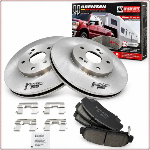 2x BREMSSCHEIBEN + BREMSKLÖTZE VORNE FÜR HONDA ODYSSEY ACURA MDX 1999 - 2006