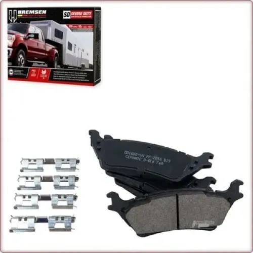 CERAMICZNE KLOCKI HAMULCOWE TYLNE + AKCESORIA DO FORD F150 ECE
