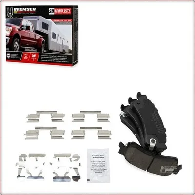 CERAMICZNE KLOCKI HAMULCOWE TYLNE + AKCESORIA DO CHEVROLET SILVERADO 1500/CLASSI...