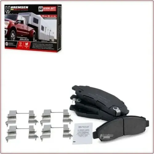 CERAMIC BRAKE PADS FRONT + ACCESSORIES FOR ISUZU I-280/I-290/I-350/I-370 ECE