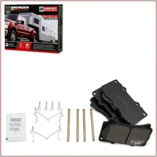 CERAMIC BRAKE PADS FRONT + ACCESSORIES FOR HUMMER H3T/H3 ECE