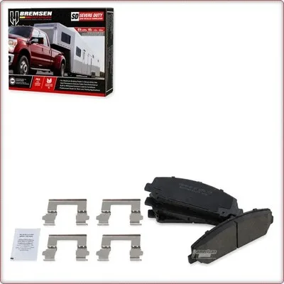PASTIGLIE FRENO IN CERAMICA ANTERIORI + ACCESSORI PER NISSAN ARMADA/TITAN / INFI...