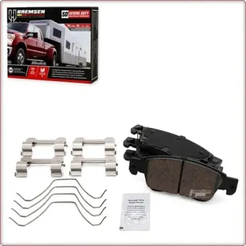 CERAMIC BRAKE PADS FRONT + ACCESSORIES FOR INFINITI G35/G37/Q60 ECE