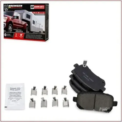 CERAMIC BRAKE PADS REAR + ACCESSORIES FOR DODGE GRAND CARAVAN/JOURNEY ECE