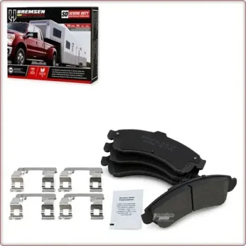 CERAMIC BRAKE PADS FRONT + ACCESSORIES FOR CHEVROLET SILVERADO 1500/LEGACY/SUBURBAN