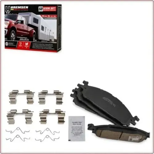 CERAMIC BRAKE PADS FRONT + ACCESSORIES FOR FORD EXPLORER/TAURUS/FLEX / LINCOLN MKS