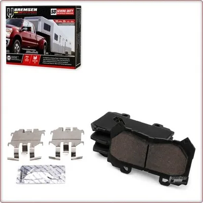 PASTIGLIE FRENO IN CERAMICA ANTERIORI + ACCESSORI PER CHEVROLET COLORADO / GMC C...