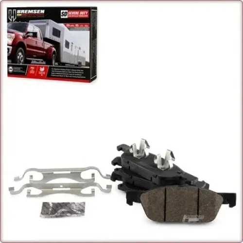 CERAMIC BRAKE PADS FRONT + ACCESSORIES FOR LINCOLN NAUTILUS/CORSAIR/MKX / FORD EDGE