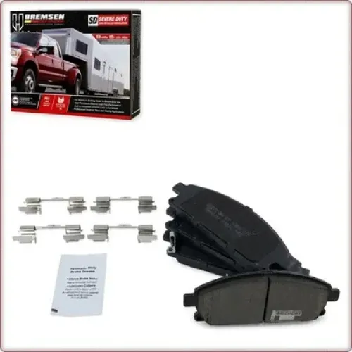 CERAMIC BRAKE PADS FRONT + ACCESSORIES FOR NISSAN PATHFINDER/QUEST / INFINITI Q45