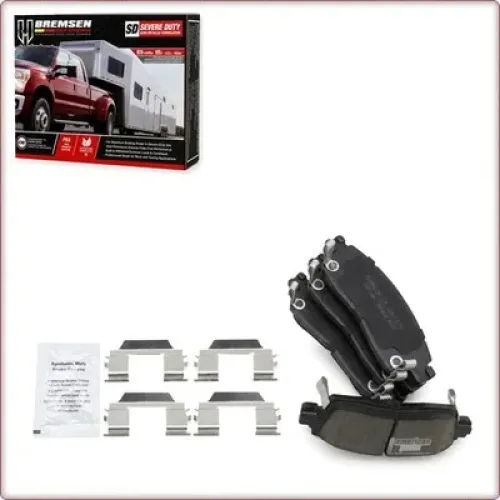 CERAMIC BRAKE PADS REAR + ACCESSORIES FOR GMC ACADIA/LIMITED/ENVOY/XUV/XL ECE
