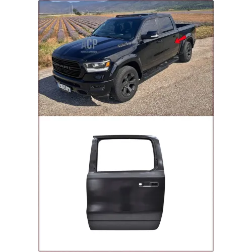 LEWE DRZWI TYLNE DO DODGE RAM 1500 DT 2019 - 2024 ! NOWY !
