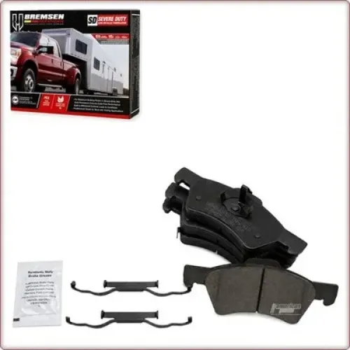 PLAQUETTES DE FREIN CÉRAMIQUE AVANT + ACCESSOIRES POUR DODGE GRAND CARAVAN/CARAVAN ECE