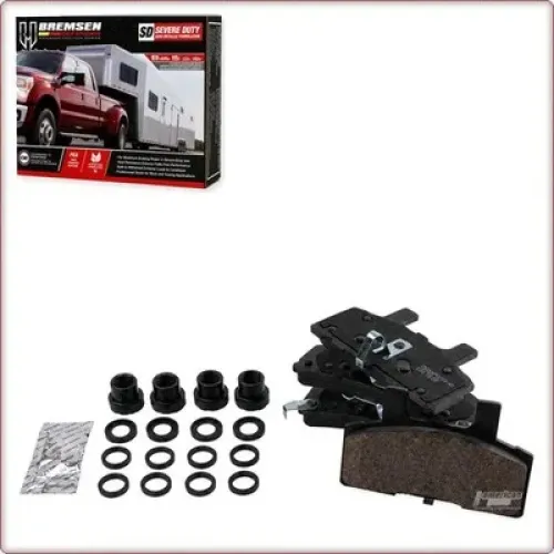 CERAMIC BRAKE PADS FRONT + ACCESSORIES FOR GMC SUBURBAN C1500/K1500/SAVANA 1500 ECE