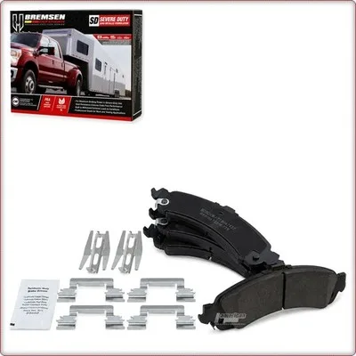 CERAMICZNE KLOCKI HAMULCOWE TYLNE + AKCESORIA DO CHEVROLET AVALANCHE 1500/SILVER...