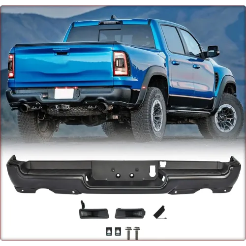 COMPLETE REAR BUMPER + LIGHTING FOR RAM 1500 2019 - 2025 BLACK PDC