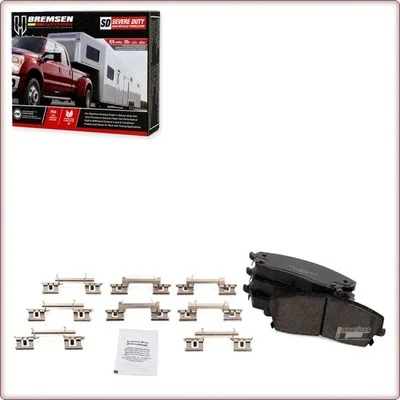 PASTIGLIE FRENO IN CERAMICA ANTERIORI + ACCESSORI PER DODGE CHALLENGER/CHARGER/M...