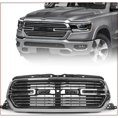 GRIGLIA ANTERIORE PER DODGE RAM 1500 2019 - 2025 CROMATO