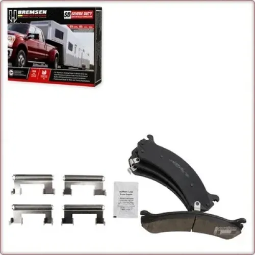 CERAMICZNE KLOCKI HAMULCOWE PRZEDNIE + AKCESORIA DO CHEVROLET SILVERADO 1500 CLASSIC/HD ECE