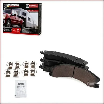 PASTIGLIE FRENO IN CERAMICA ANTERIORI + ACCESSORI PER CHEVROLET SILVERADO 2500 H...