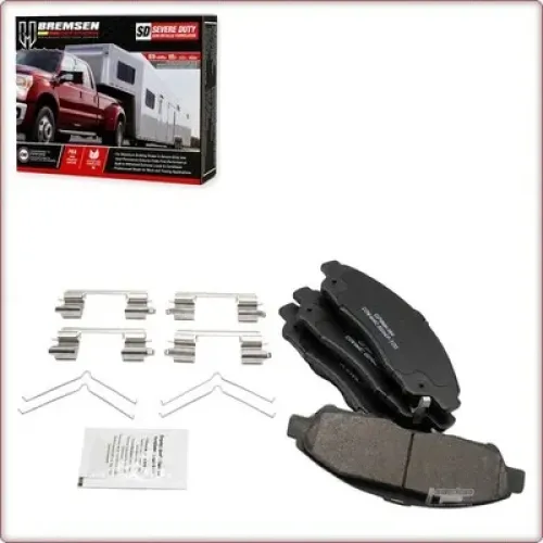 CERAMIC BRAKE PADS FRONT + ACCESSORIES FOR CHEVROLET TRAVERSE/BLAZER / CADILLAC XT5