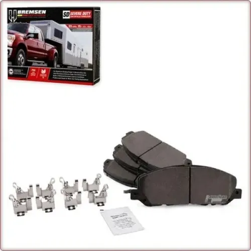 CERAMIC BRAKE PADS FRONT + ACCESSORIES FOR FORD POLICE INTERCEPTOR UTILITY/EXPLORER
