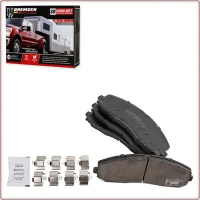 PASTIGLIE FRENO IN CERAMICA ANTERIORI + ACCESSORI PER FORD F250 SUPER DUTY/F350 ...
