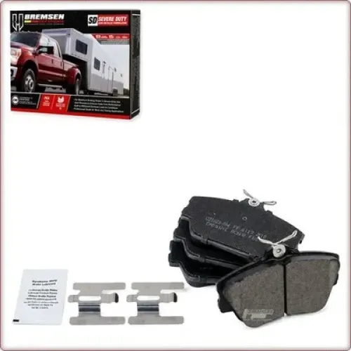 CERAMIC BRAKE PADS FRONT + ACCESSORIES FOR FORD THUNDERBIRD / LINCOLN CONTINENTAL