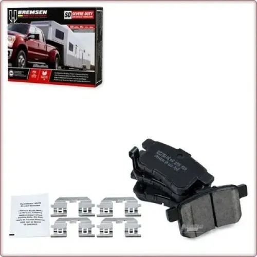 CERAMIC BRAKE PADS REAR + ACCESSORIES FOR HONDA ACCORD / ACURA TSX ECE