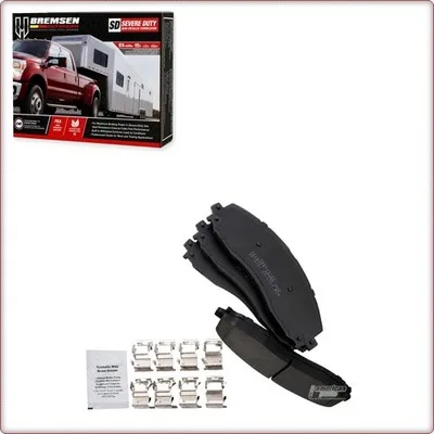 PASTIGLIE FRENO IN CERAMICA POSTERIORI + ACCESSORI PER FORD F250 SUPER DUTY/F350...