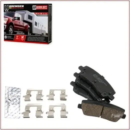 PLAQUETTES DE FREIN CÉRAMIQUE ARRIÈRE + ACCESSOIRES POUR FORD MUSTANG ECE