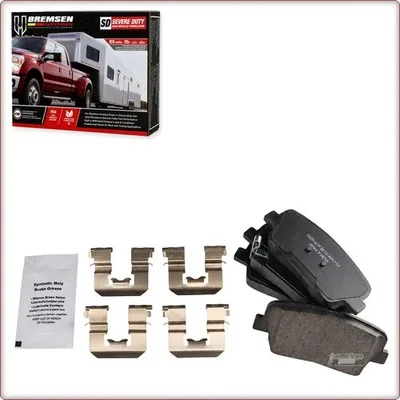 PASTIGLIE FRENO IN CERAMICA POSTERIORI + ACCESSORI PER HYUNDAI SANTA FE/SPORT/EN...