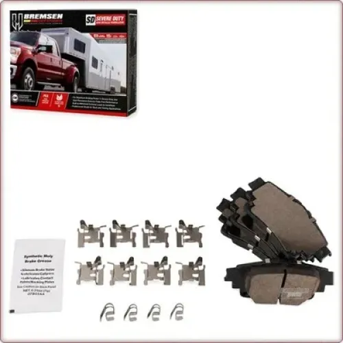 CERAMIC BRAKE PADS REAR + ACCESSORIES FOR TOYOTA HIGHLANDER/COROLLA/SIENNA ECE