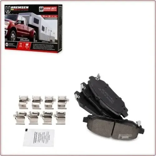 PLAQUETTES DE FREIN CÉRAMIQUE ARRIÈRE + ACCESSOIRES POUR JEEP WRANGLER ECE