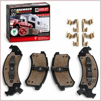PASTIGLIE FRENO IN CERAMICA ANTERIORI + ACCESSORI PER CADILLAC ELDORADO/SEVILLE ...
