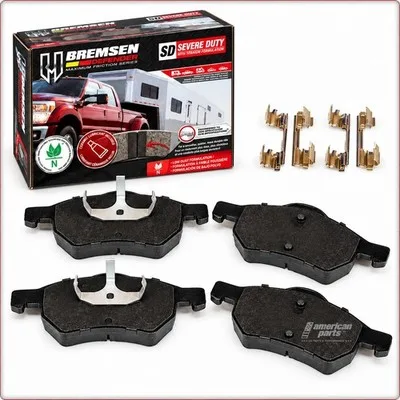 PASTIGLIE FRENO IN CERAMICA ANTERIORI + ACCESSORI PER CHRYSLER TOWN & COUNTRY/VO...