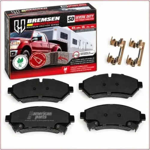 CERAMIC BRAKE PADS FRONT + ACCESSORIES FOR CADILLAC SEVILLE SLS/STS 1998- ECE