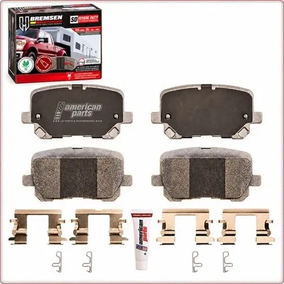 PASTIGLIE FRENO IN CERAMICA POSTERIORI + ACCESSORI PER DODGE CHARGER PURSUIT 201...