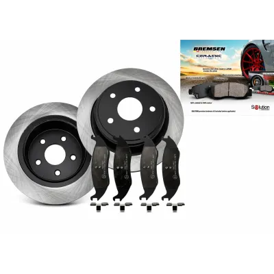 2X DISCHI FRENO + PASTIGLIE FRENO POSTERIORI PER DODGE RAM 1500 CLASSIC 2002–202...