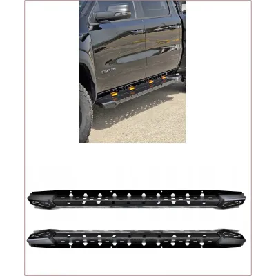 2X PEDANE LATERALI PER DODGE RAM 1500 DT 2019 - 2024